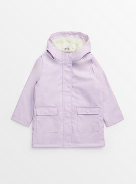 Buy Lilac Fleece Lined Mac Coat 3 4 years Coats and jackets Tu
