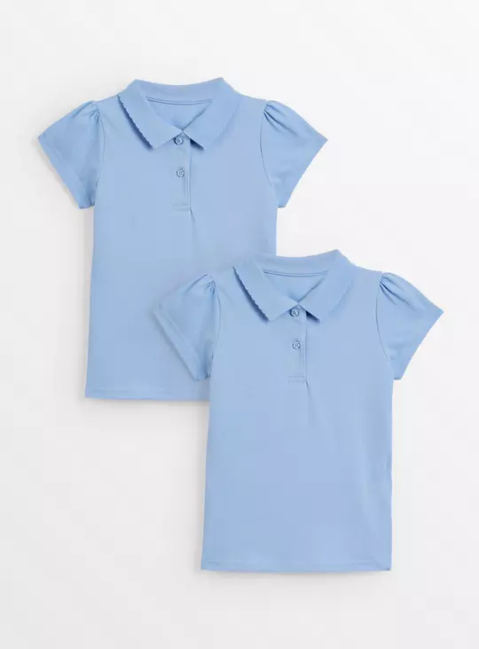 2 Pack Blue Polo Shirts