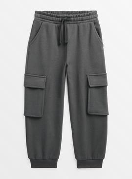 Charcoal Grey Cargo Joggers 