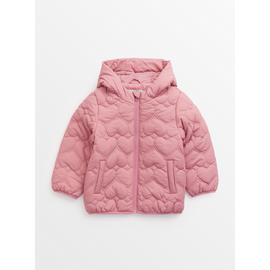 Buy Bluey Pink Colour Block Puffer Coat 1 2 years Coats and jackets Tu