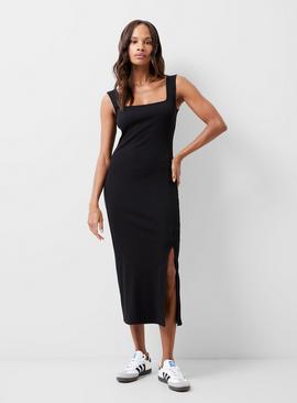 FRENCH CONNECTION Rassia Rib Square Nk Dress 