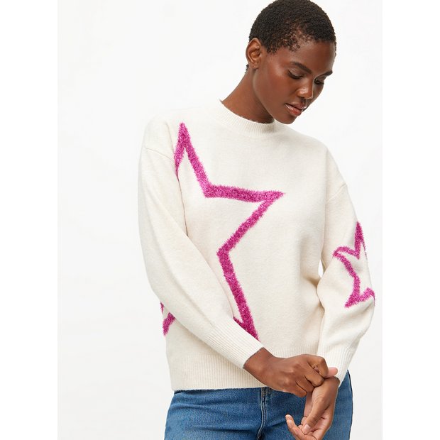 Pink star sweater hotsell