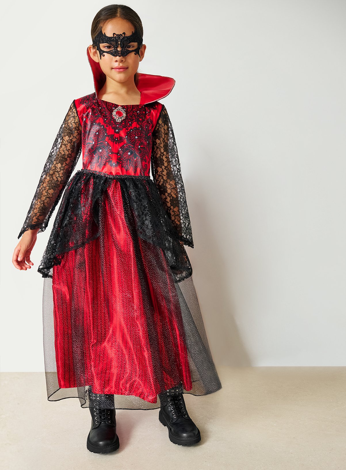 Halloween Vampiress Fancy Dress Costume 