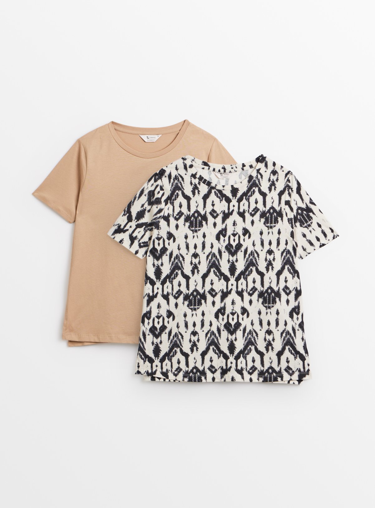 MATERNITY Nursing Aztec Print Short Sleeve T-Shirts 2 Pack 12