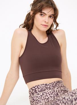 Active High Neck Cropped Top 