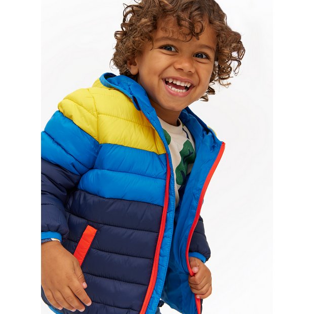 Colorful puffer shops coat