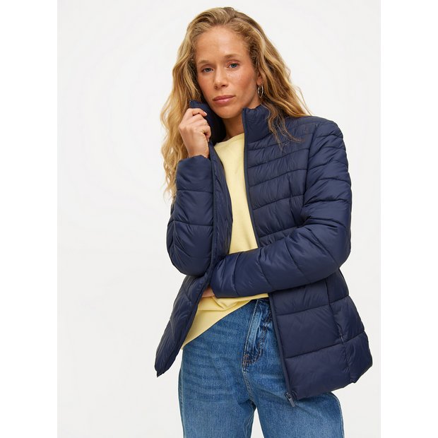 Buy Navy Lightweight Padded Pack Away Jacket L Jackets Tu