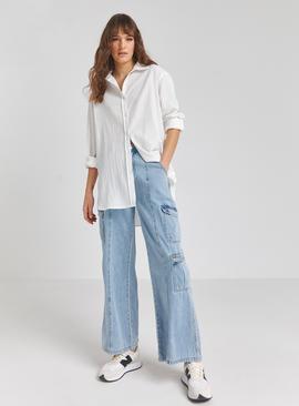 SIMPLY BE Textured Relaxed Shirt 
