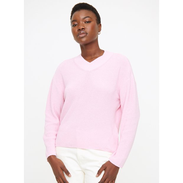 Light pink hotsell crew neck sweater