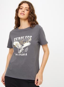 Charcoal California Eagle Graphic T-Shirt 