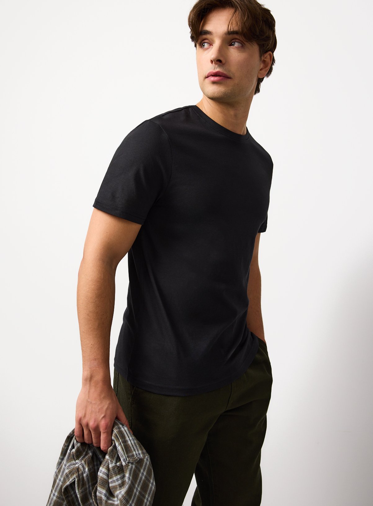 The Pure Cotton Tee - Black L