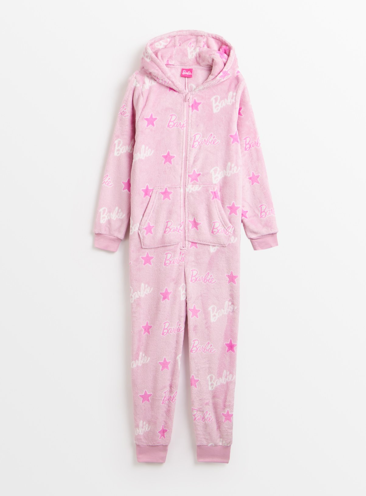 Barbie Pink Star Print Fleece All-In-One 
