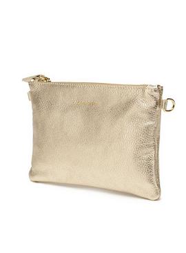 ELIE BEAUMONT Gold Pouch Bag One Size
