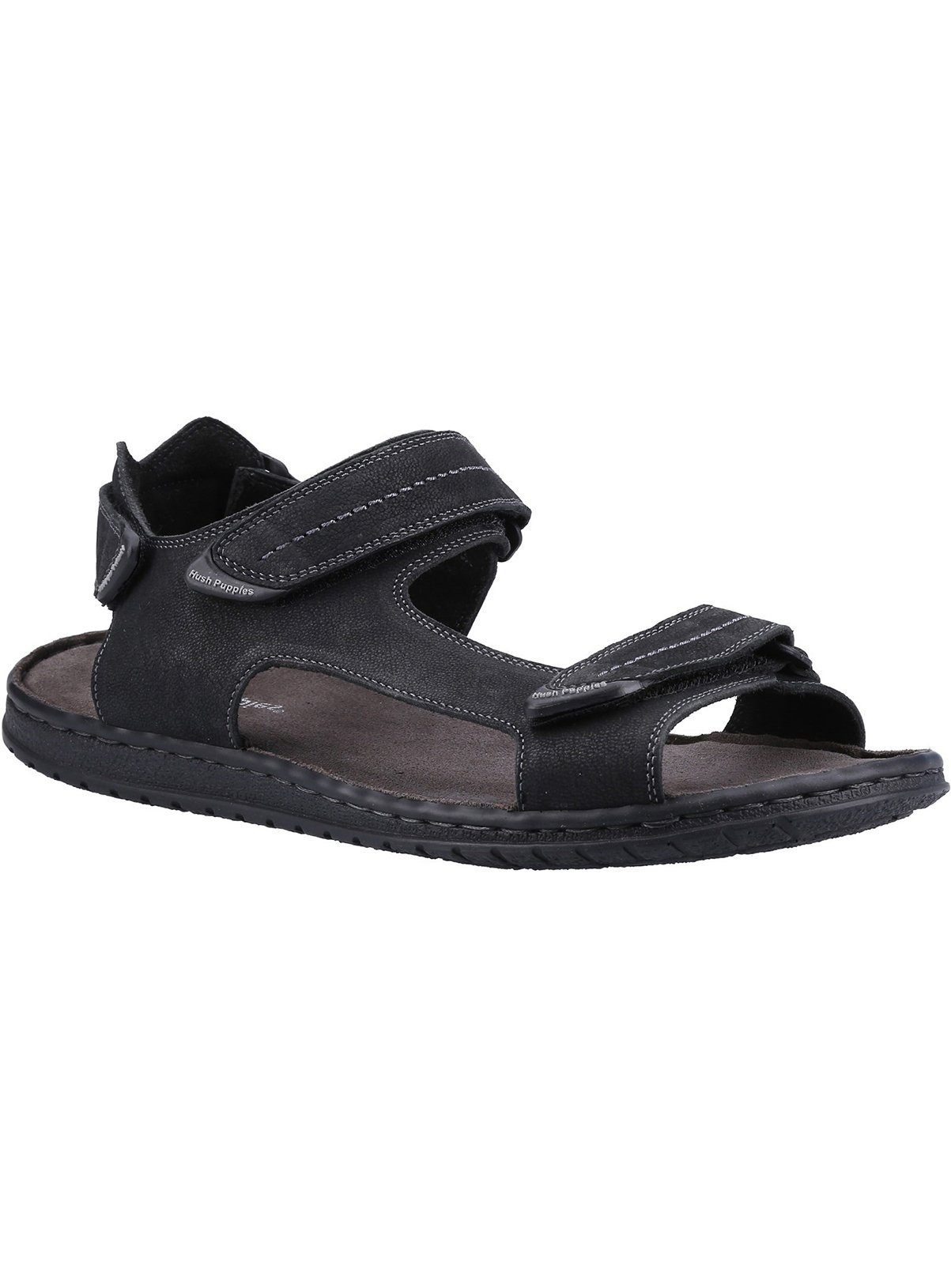 HUSH PUPPIES Neville Quarter Strap Sandal Black 