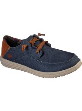 SKECHERS Melson Planon Shoes Navy 