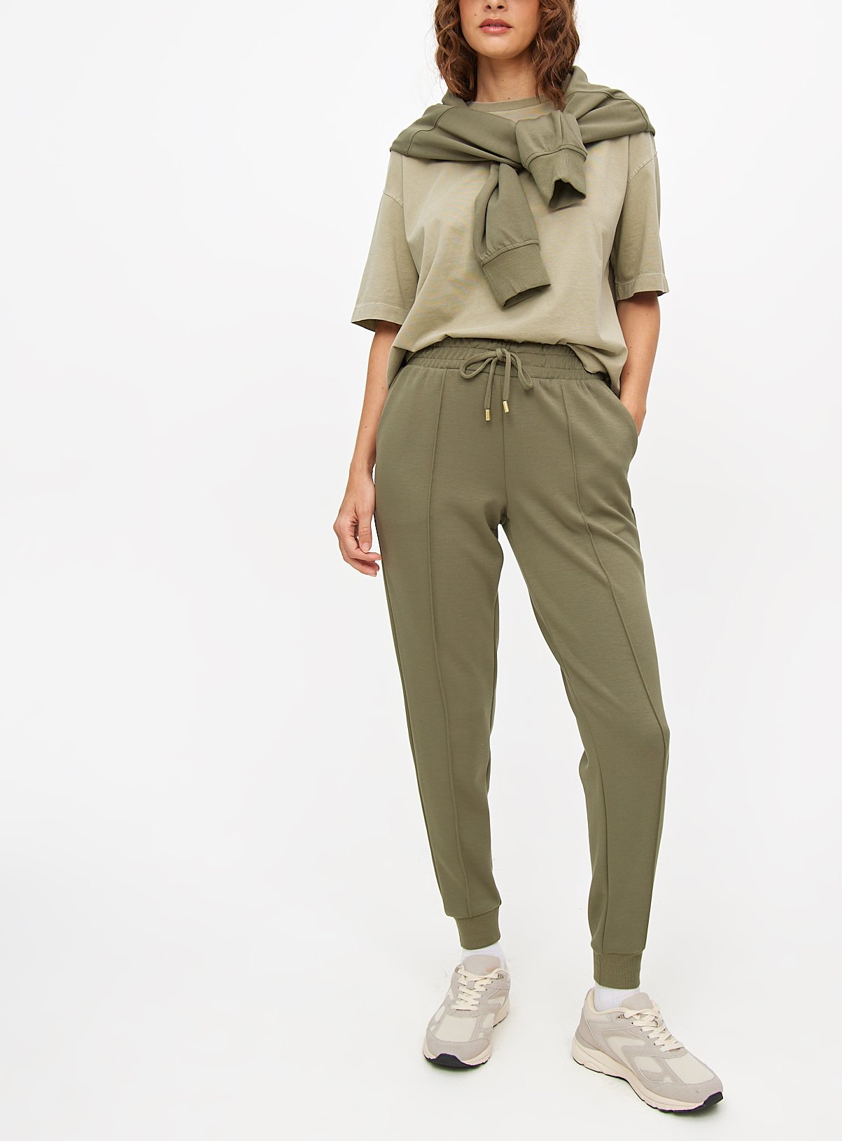 Khaki Tapered Leg Joggers 
