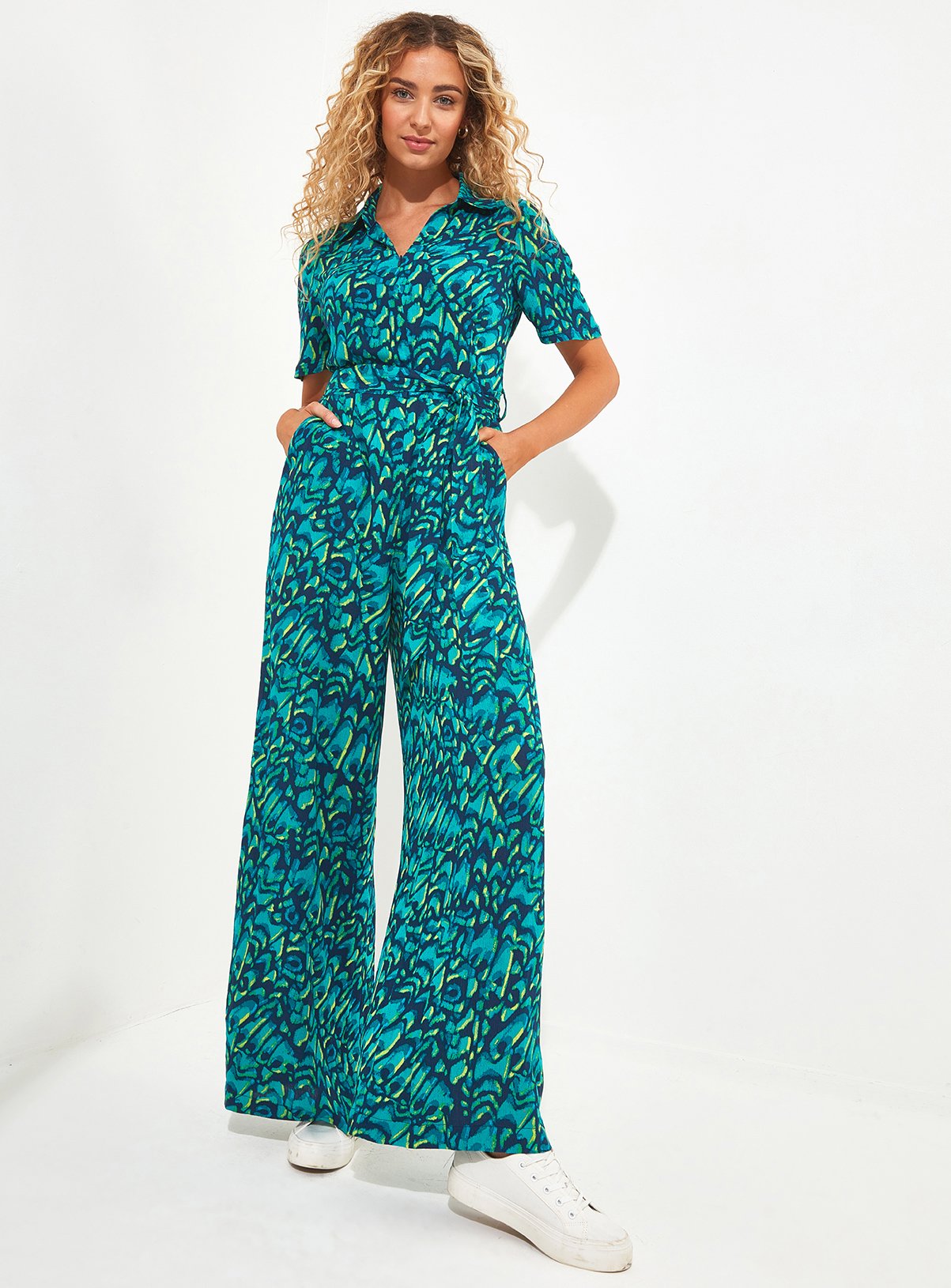JOE BROWNS Abstract Butterfly Wide Leg Jumpsuit 