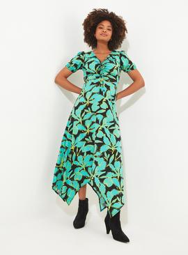 JOE BROWNS Neon Floral Drawstring Maxi Dress 