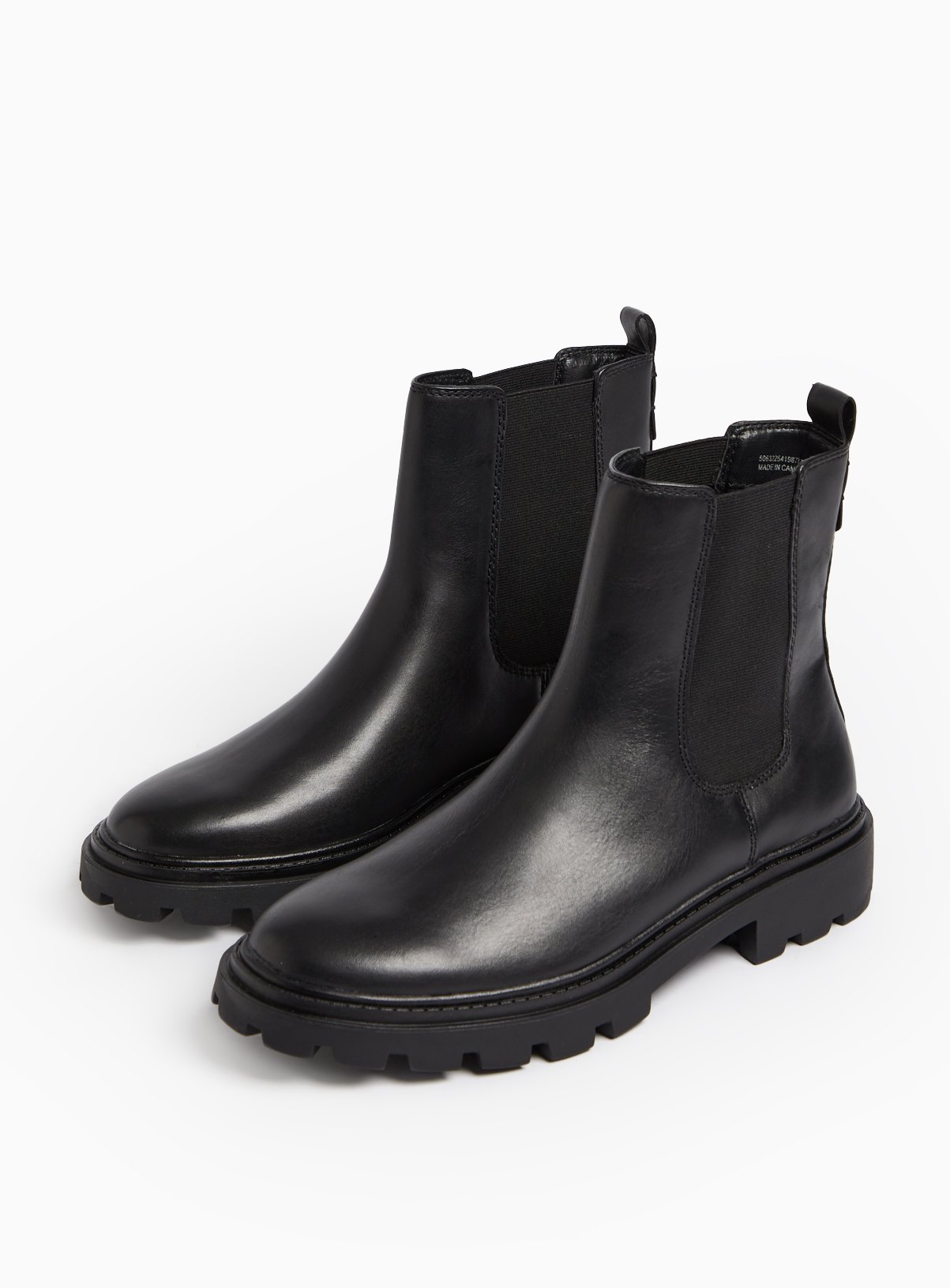 Black Leather Chelsea Boots 