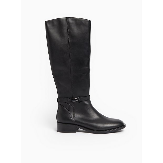 Buy Black Leather Long Length Rider Boots 3 Boots Tu