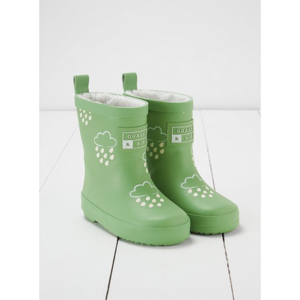 Buy GRASS AIR Olive Green Colour Changing Kids Winter Wellies 10 Infant Boots and wellies Argos