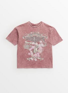 Dusky Pink Grunge Anthems T-Shirt 12 years