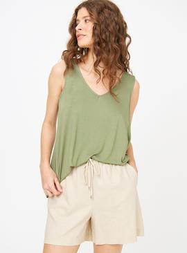 Relaxed V Front Vest Top 