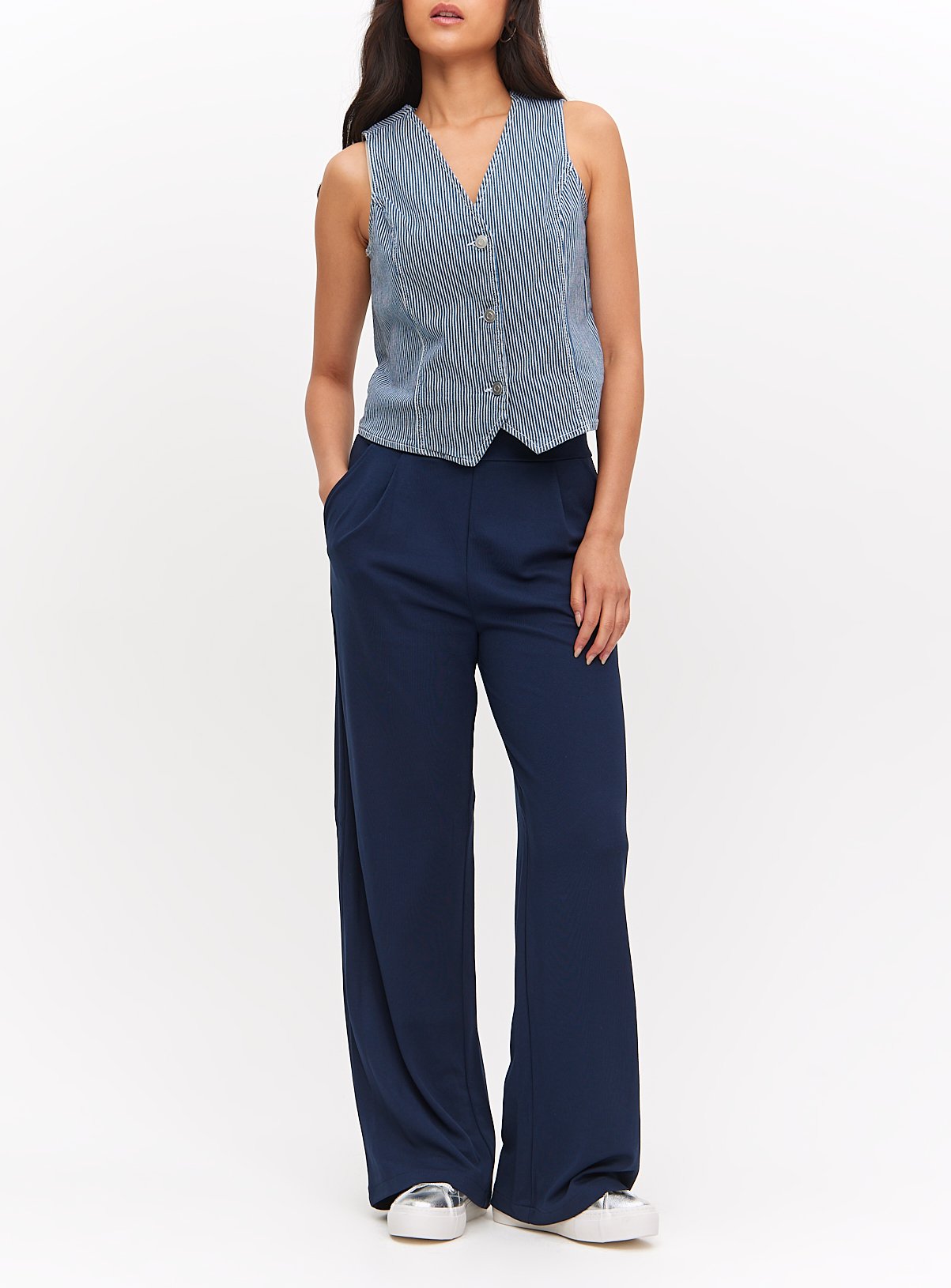 Ponte Wide Leg Trousers  