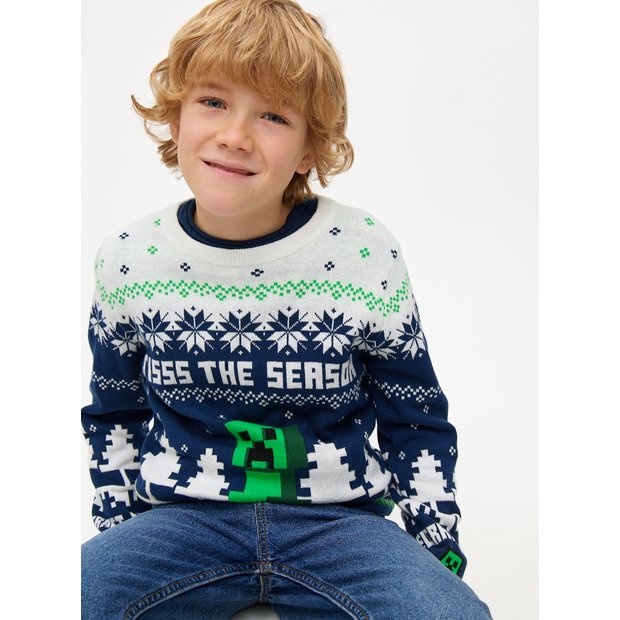 Minecraft xmas jumper hotsell