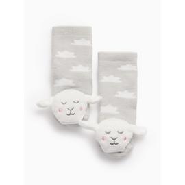 Little Lamb Grey Rattle Socks 