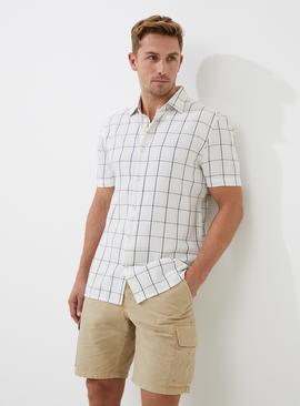 FRENCH CONNECTION Short Sleeve Tonal Check Shirt 