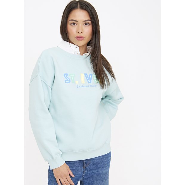 Buy Light Blue St Ives Graphic Sweatshirt S | Hoodies and sweatshirts | Tu