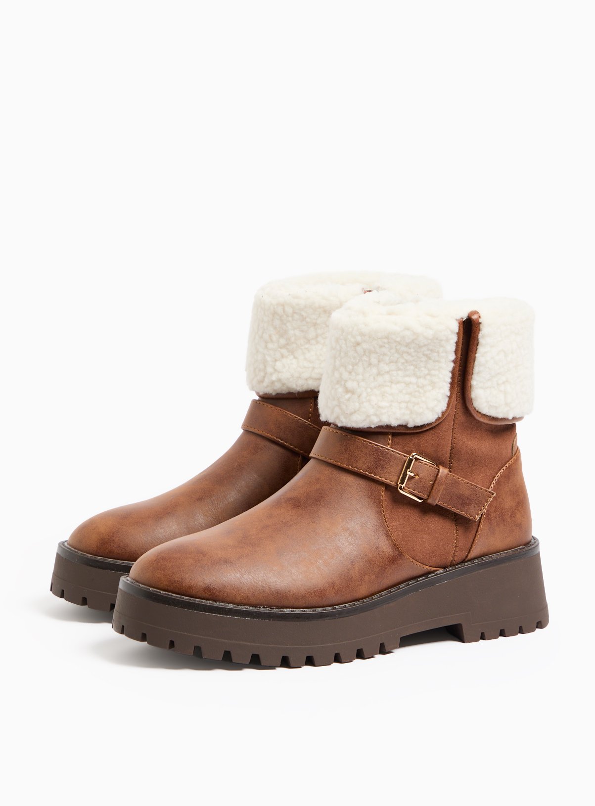Tan Borg Cuff Ankle Boots 