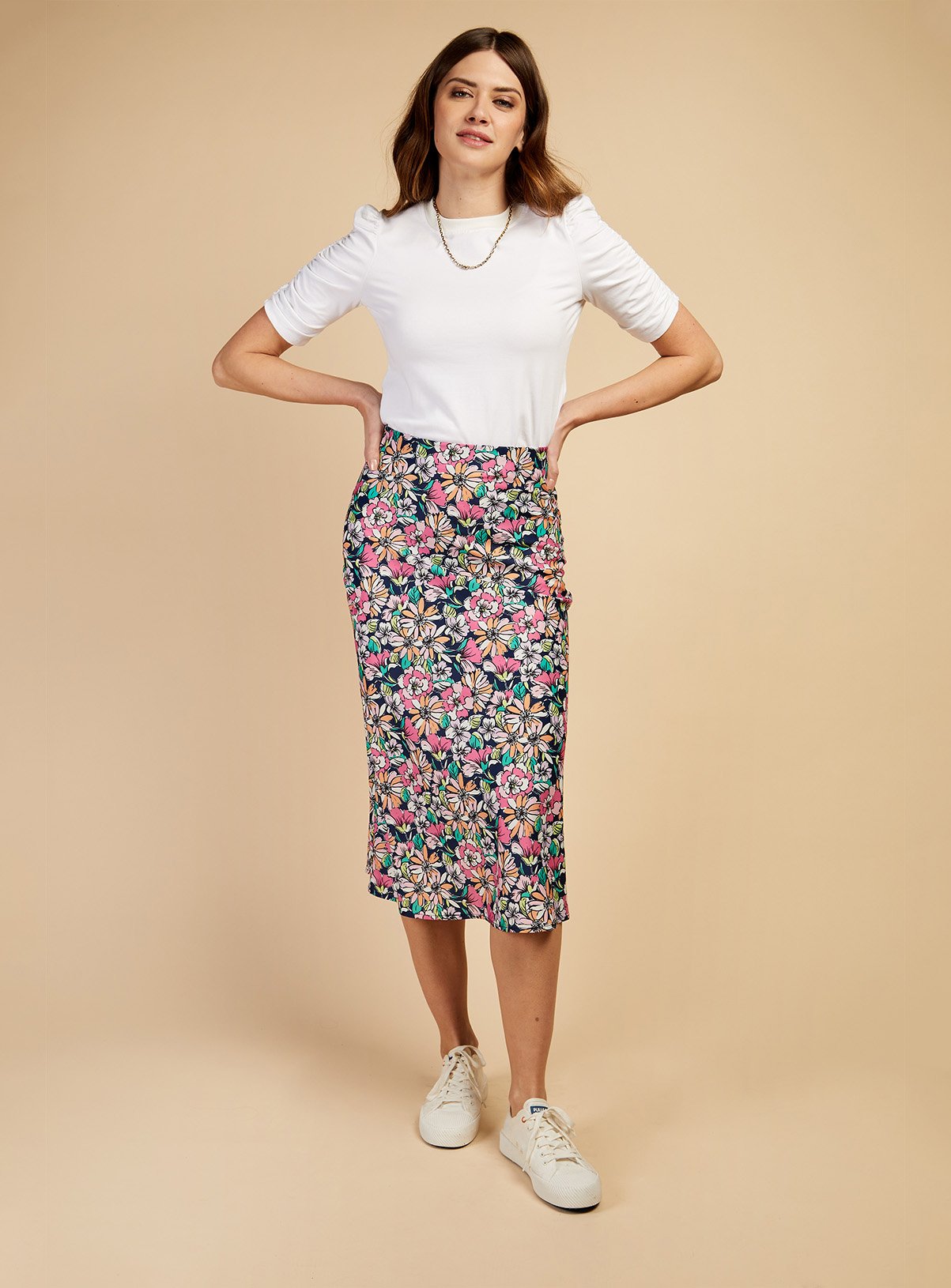 VOGUE WILLIAMS Multi Midi Skirt