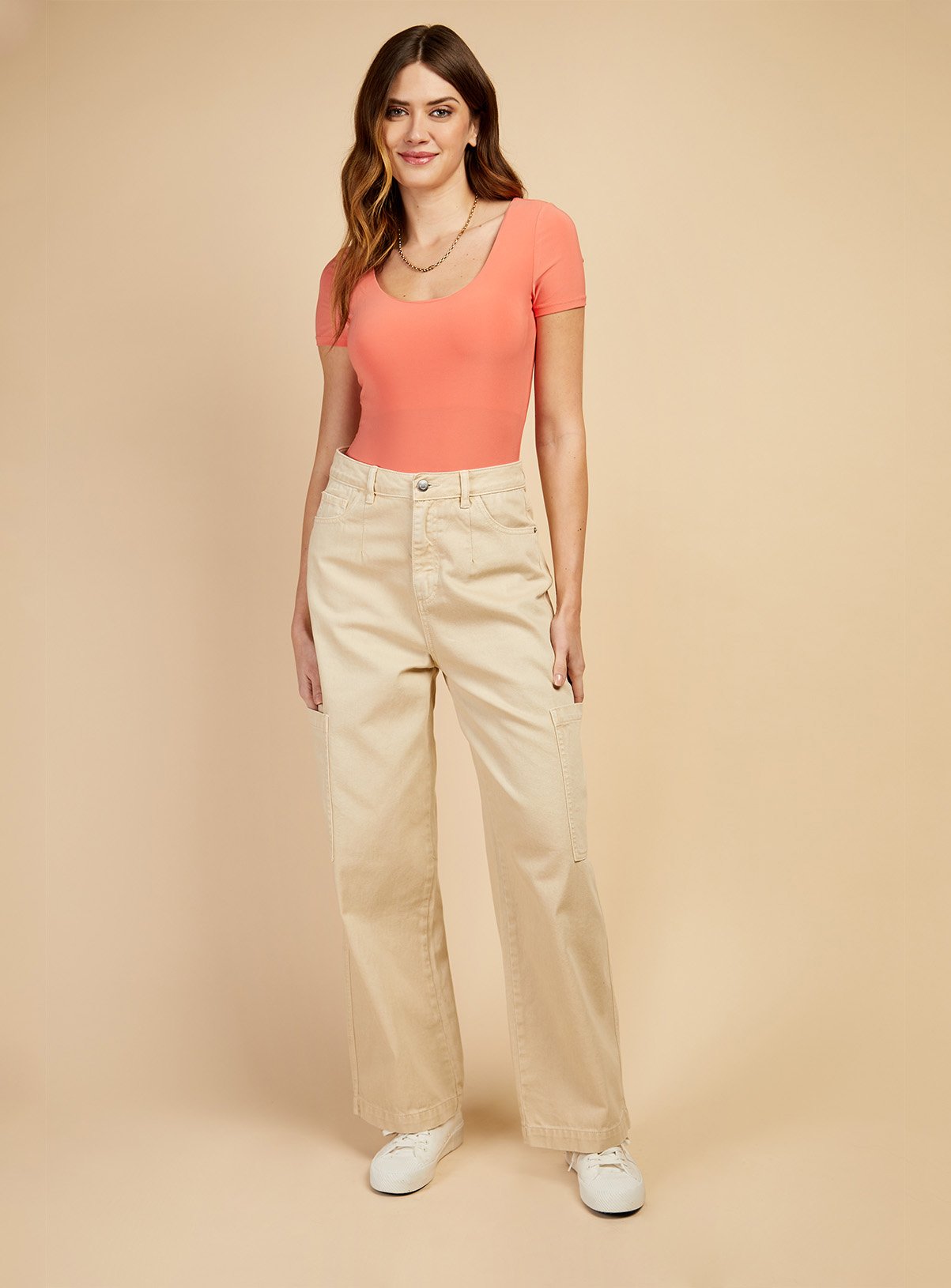 VOGUE WILLIAMS Stone Cargo Jeans