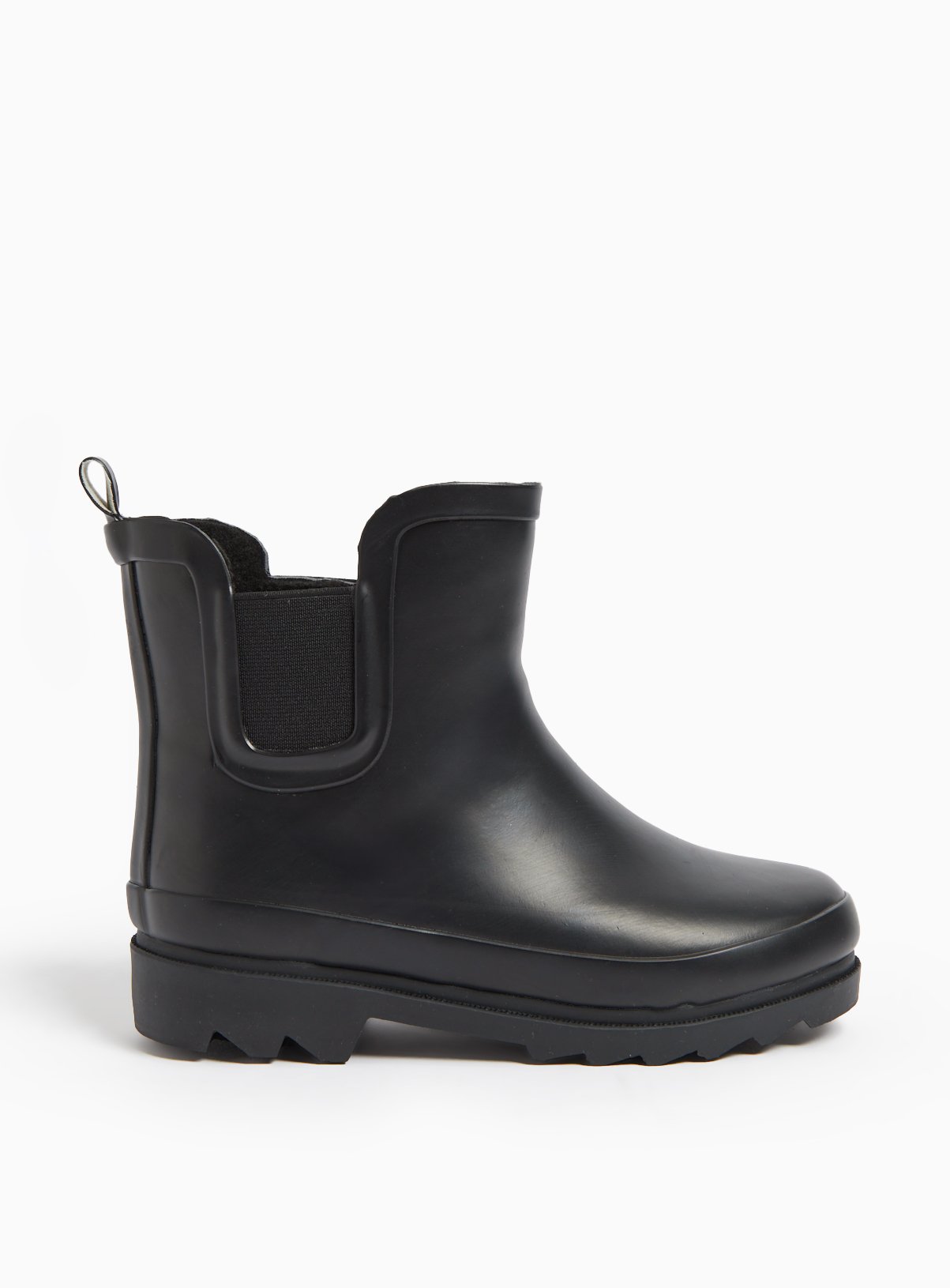 Black Fleece Lined Wellies