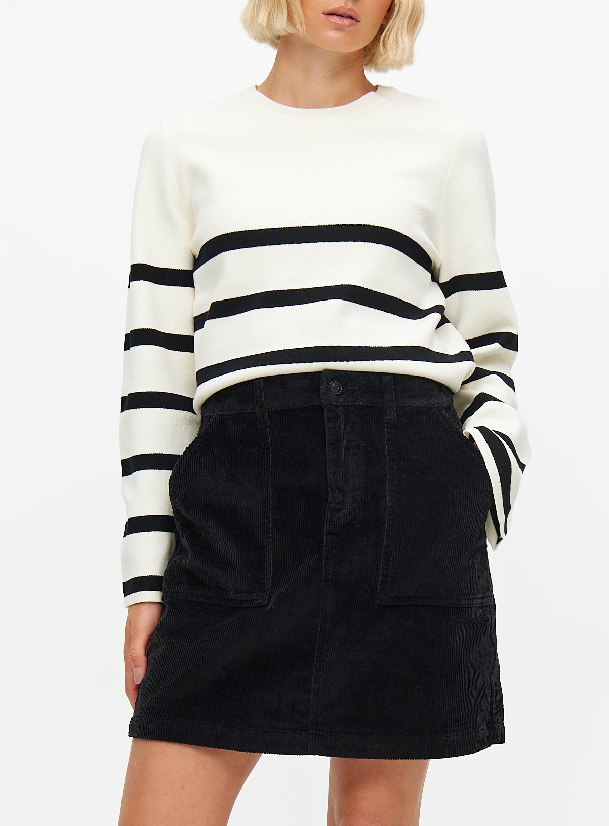 Corduroy Mini Skirt 