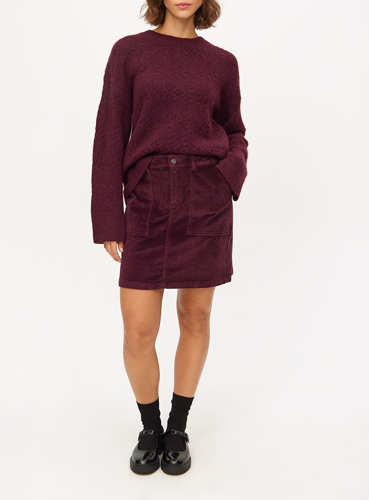 Corduroy Mini Skirt 