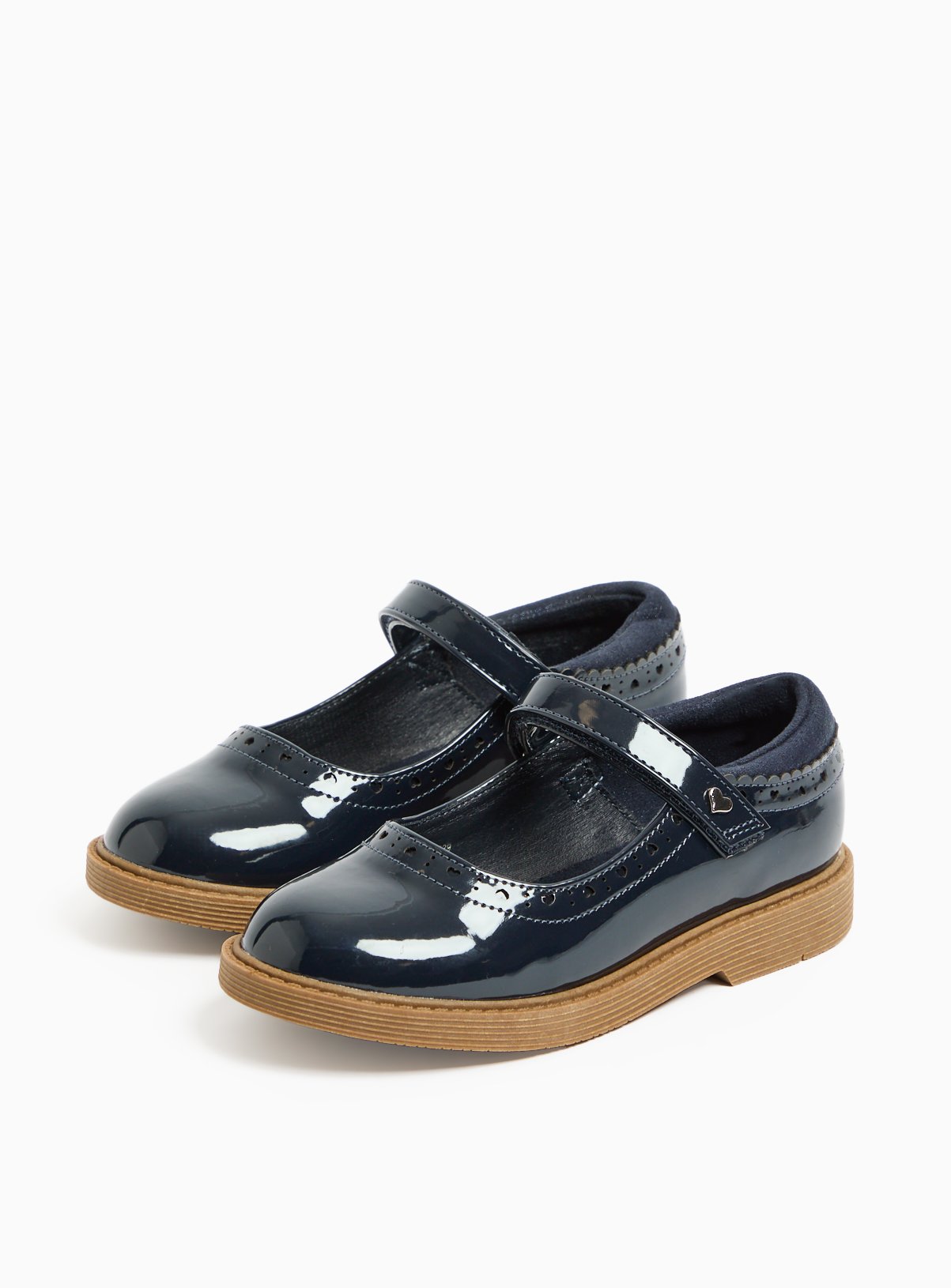 Navy Patent Mary Jane Shoes 