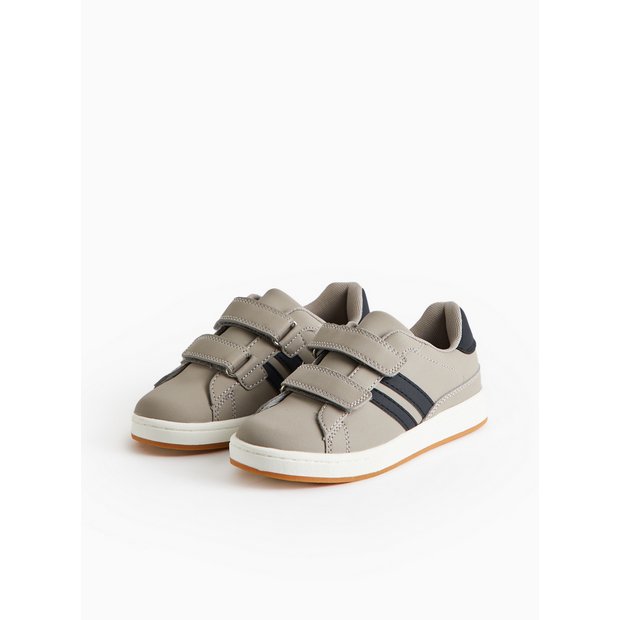 Buy Grey Side Stripe Retro Style Trainers 10 Infant Trainers Tu