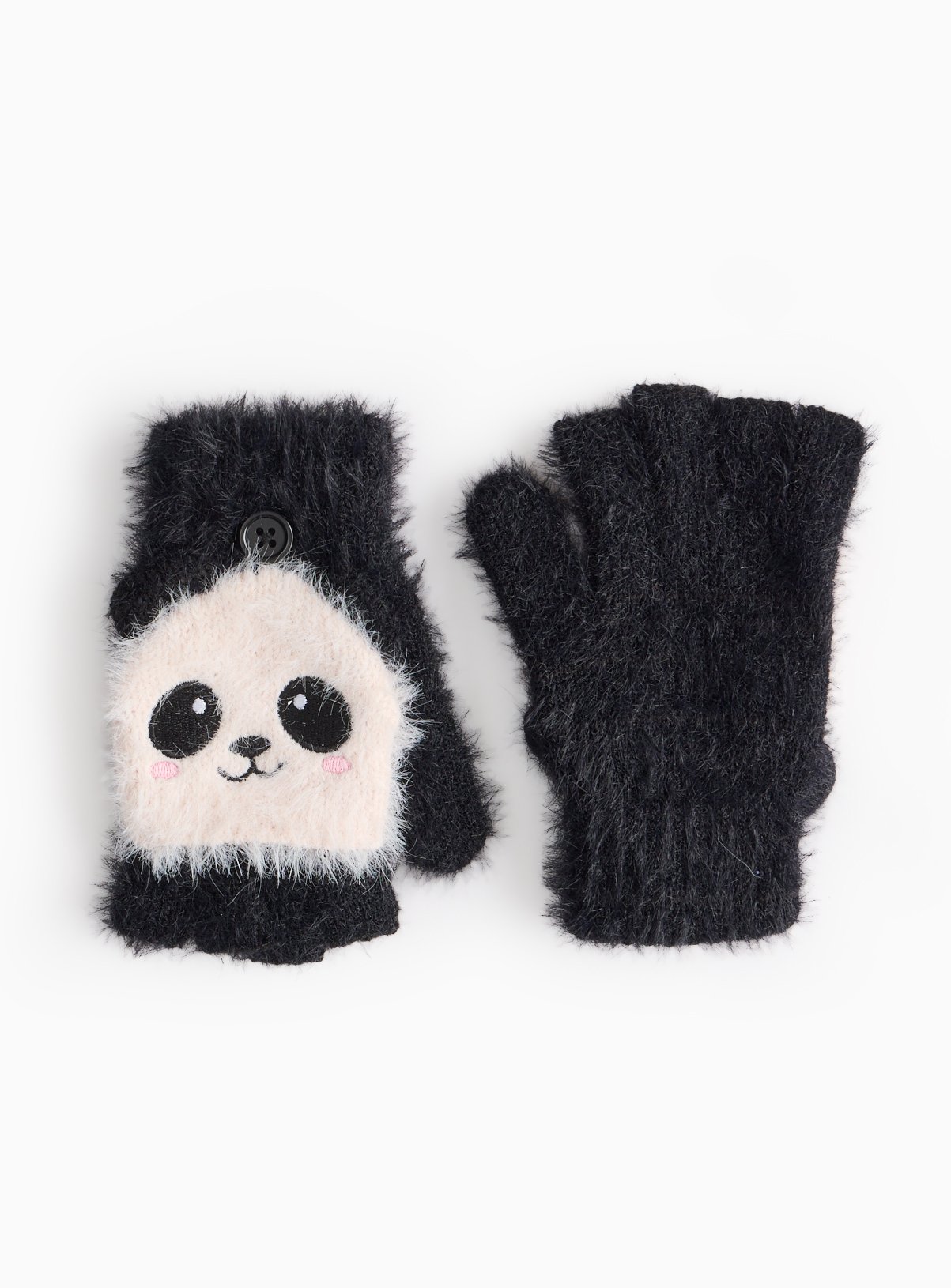 Novelty Panda Knitted Gloves 
