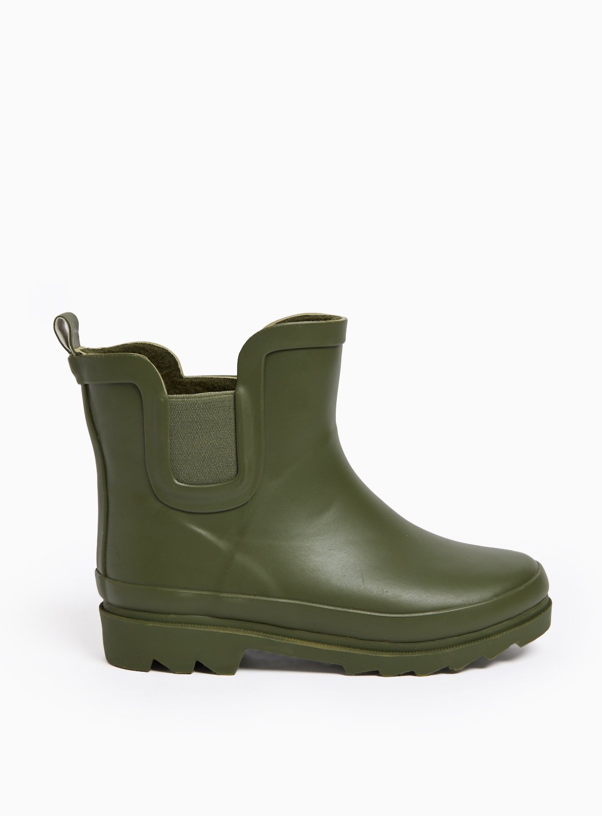 Green Fleece Lined Wellies 