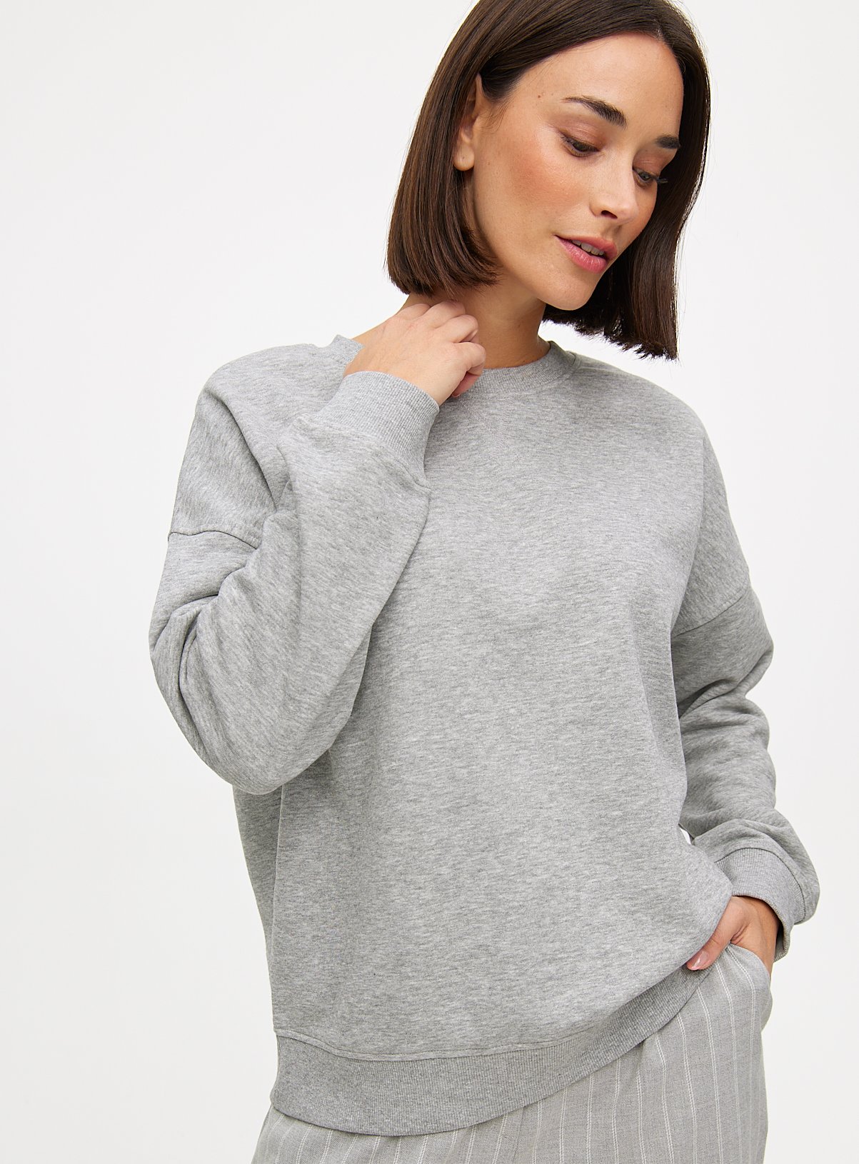 Relaxed Crew Neck Co-ord Sweatshirt 