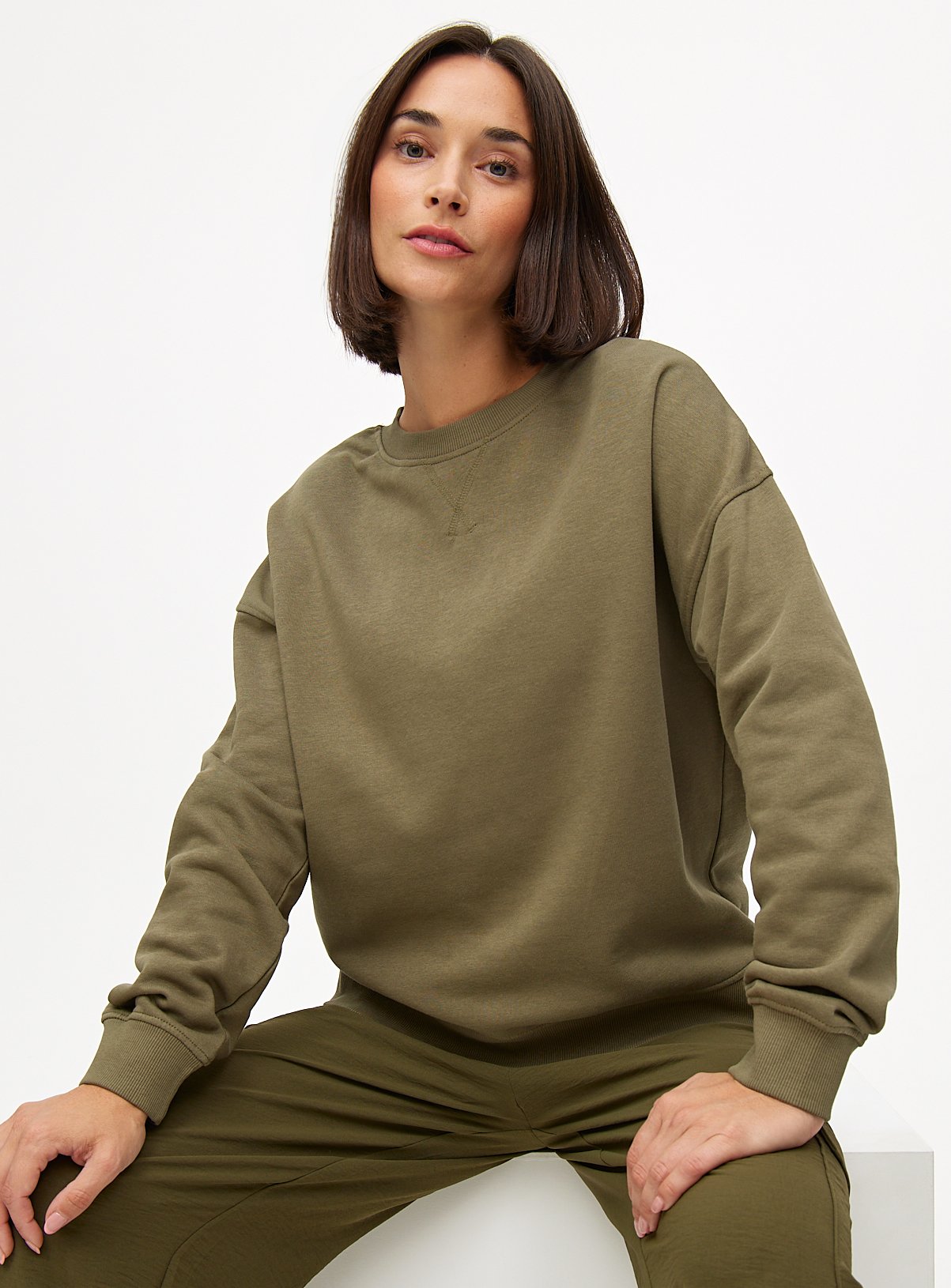Relaxed Crew Neck Co-ord Sweatshirt 