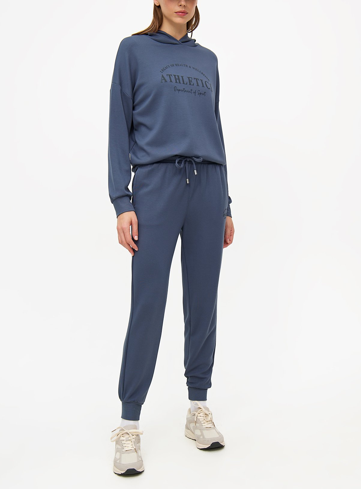 Navy Athletics Graphic Tapered Co-ord Joggers  