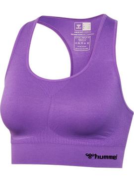 HUMMEL Tif Seamless Sports Top Purple XL