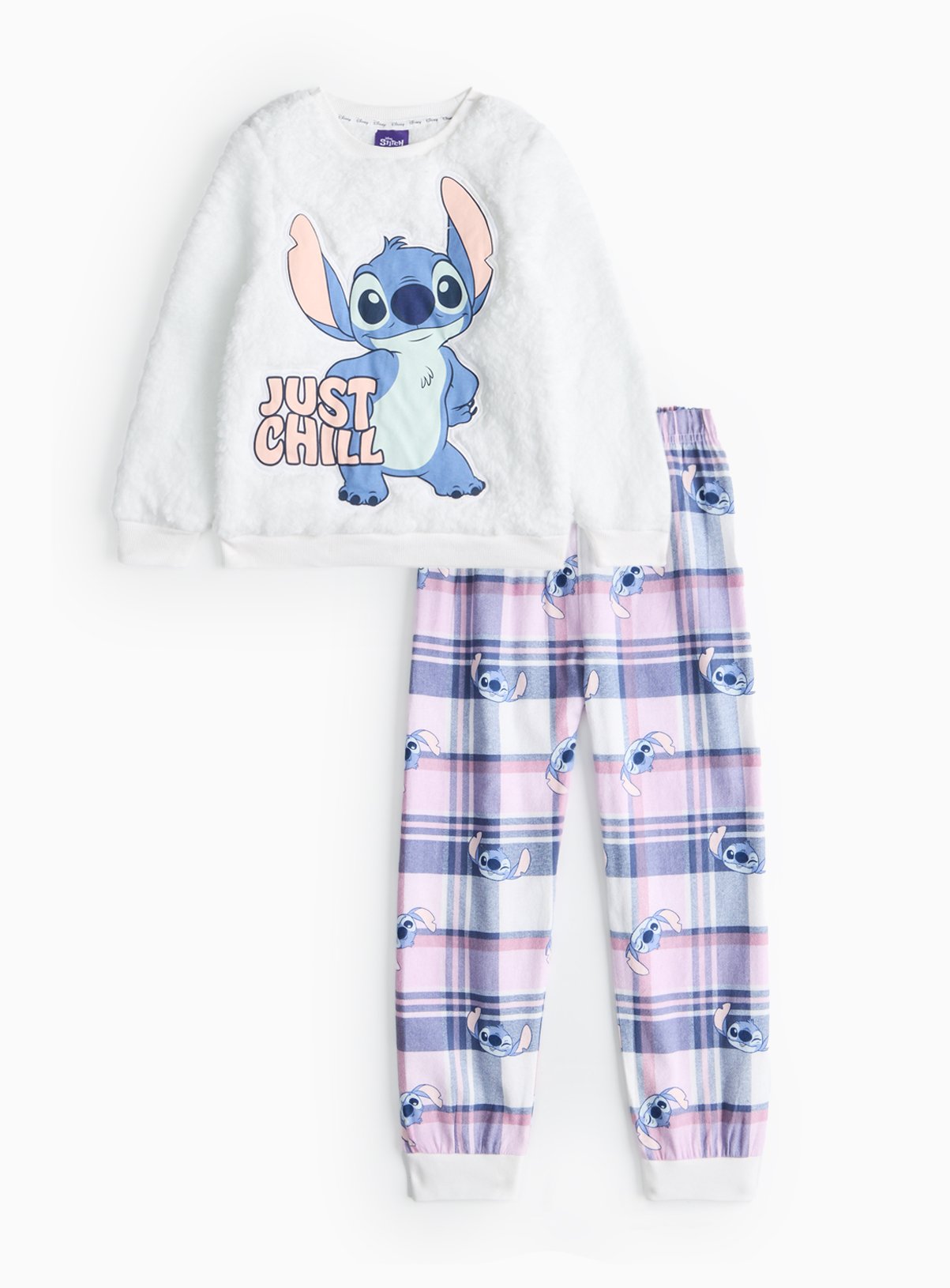 Disney Stitch Borg & Check Pyjamas 