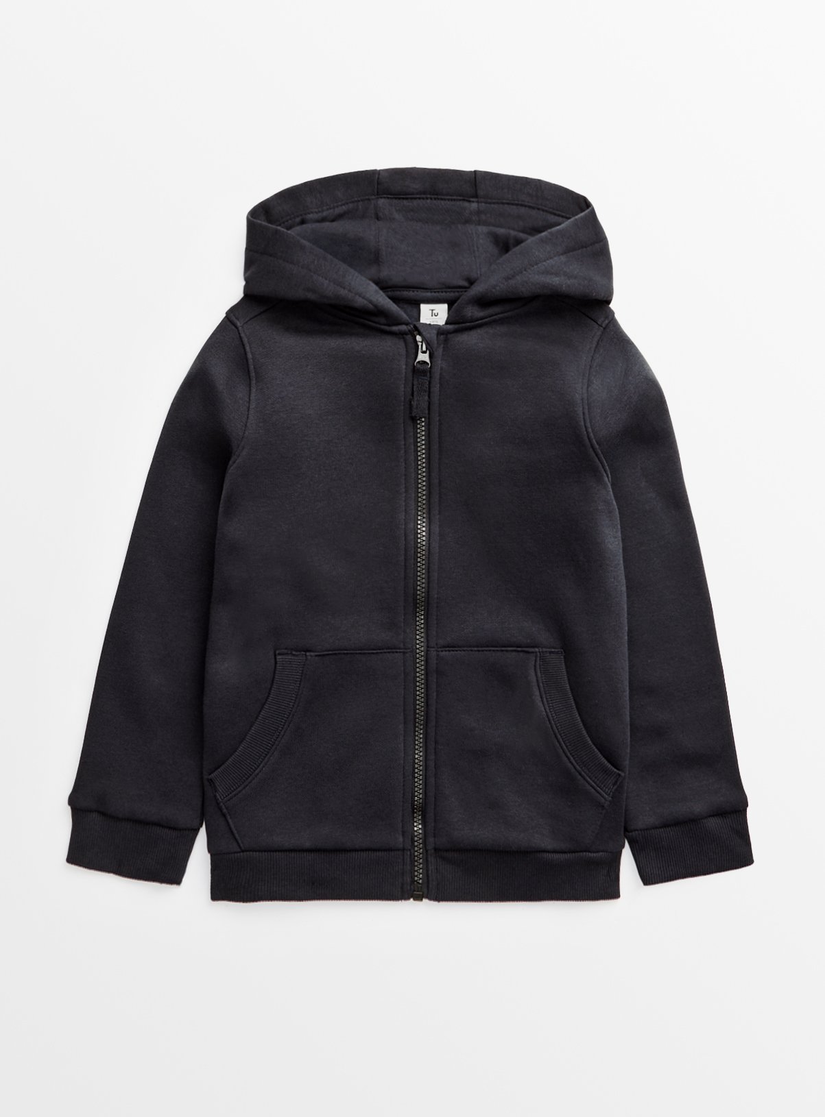 Black Zip-Through Hoodie 6 years