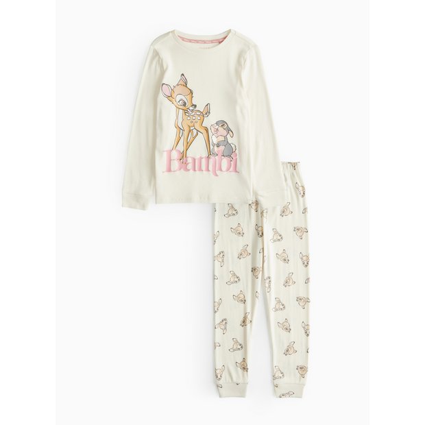 Buy Disney Bambi 2 Piece Cream Pyjama Set 1 1.5 years Pyjamas Tu