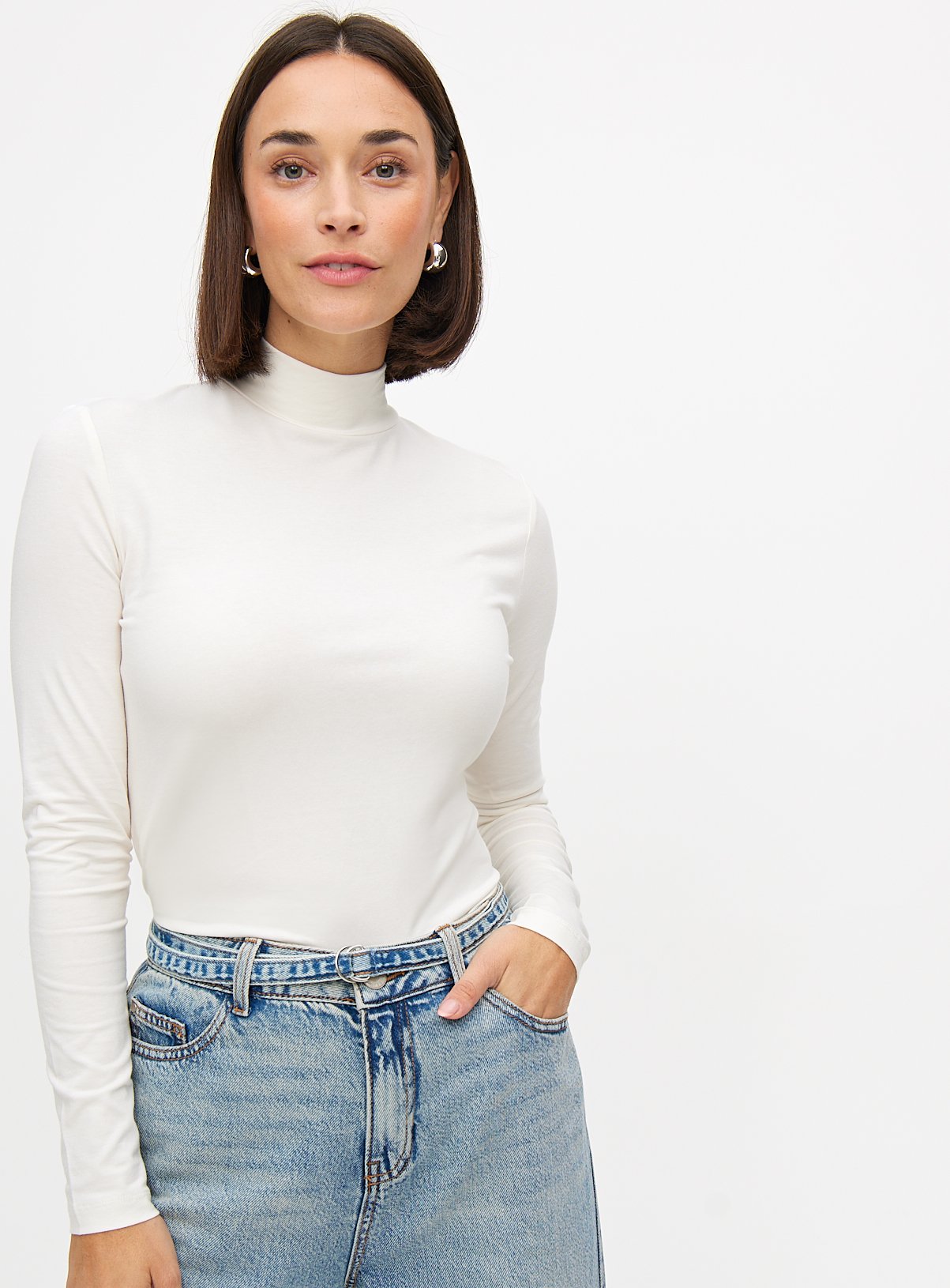 Modal High Neck Top 